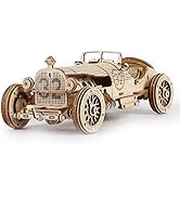 Amazon.com: ROBOTIME MC801 Vintage Car 3D Puzzle, 3D Wooden